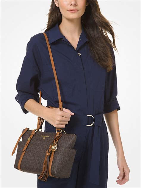 michael michael kors sullivan small logo top-zip tote bag|sullivan large multifunction leather tote.